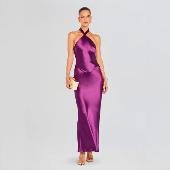 Retrofete Ester Dress in eggplant size XS NWT - Picture 1 of 9